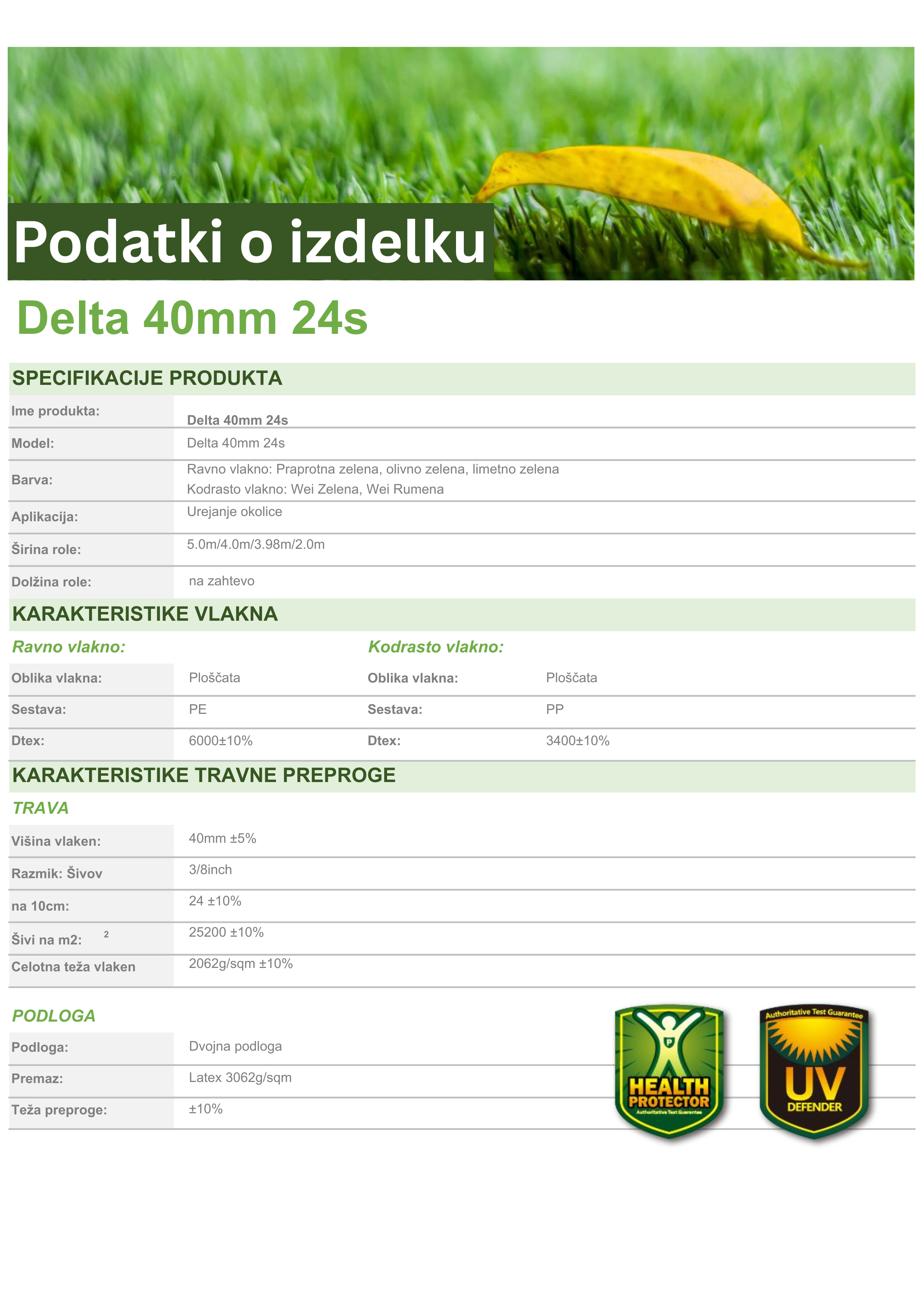 Umetna trava D-Frostina