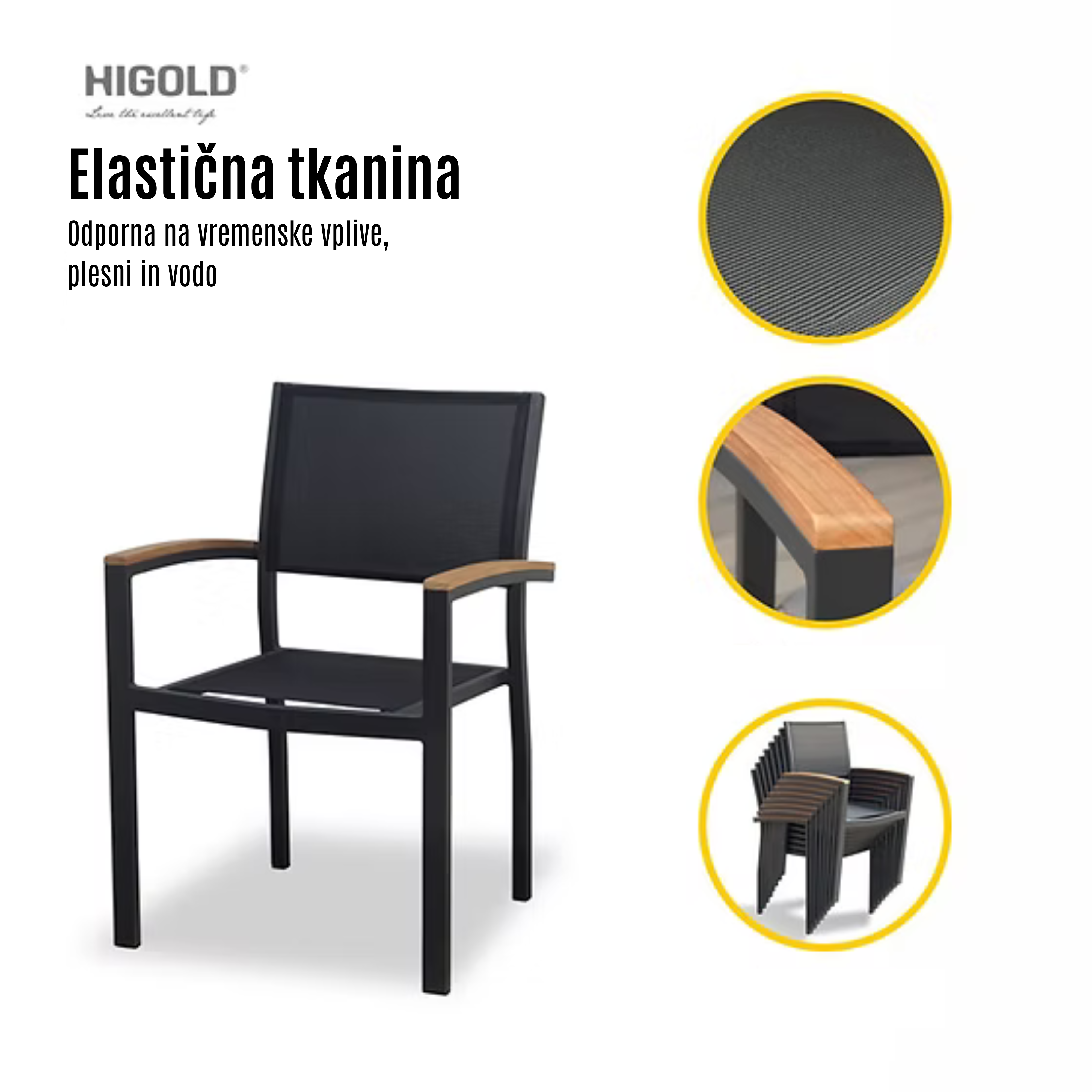 Raztegljiva miza Higold za 12 ljudi s stoli