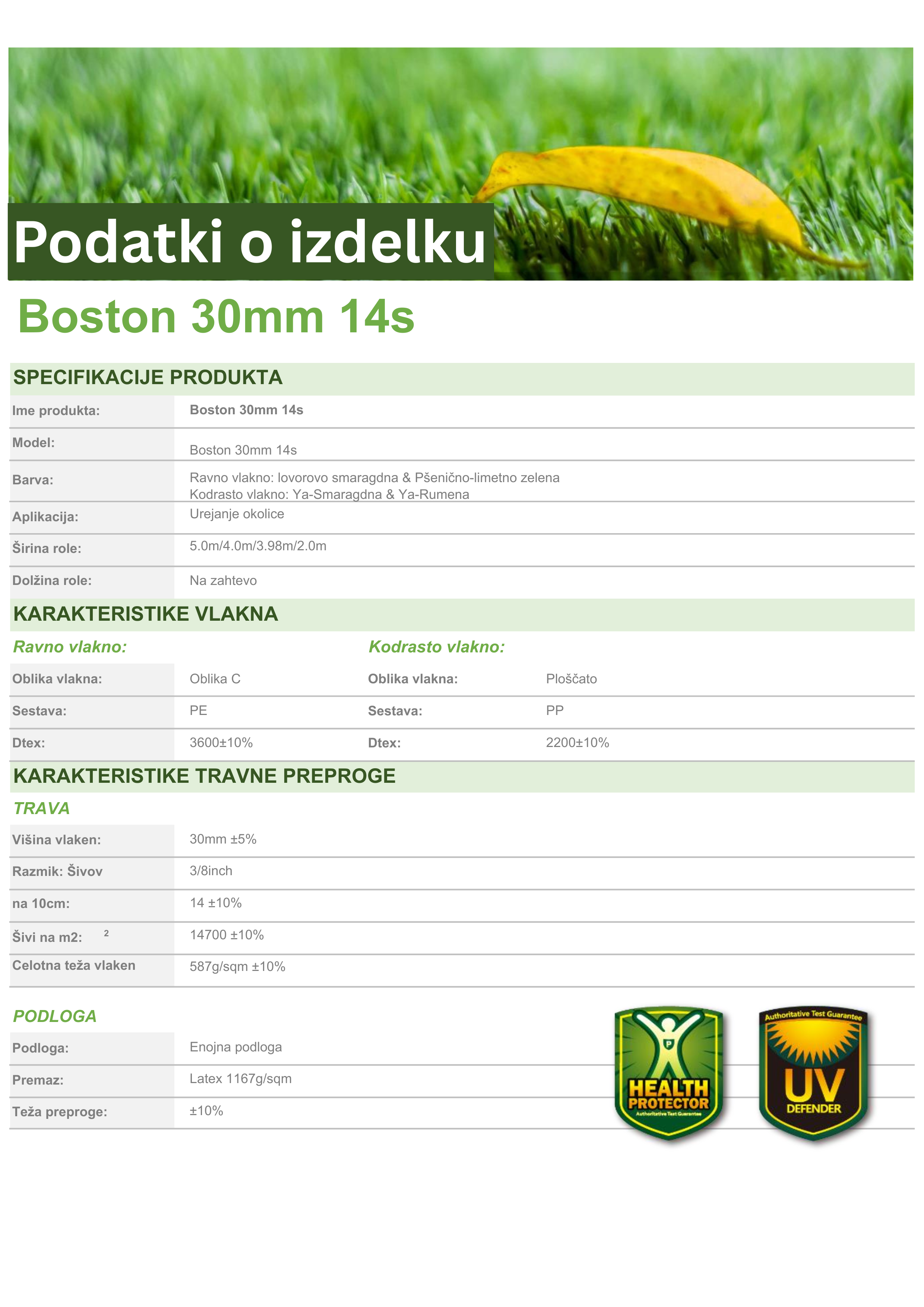 Umetna trava B-Frostina